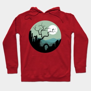 Rock dessert landscape illustration Hoodie